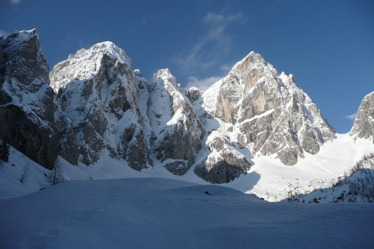 Julische Alpen im Winter; photo credit: Robert Zink