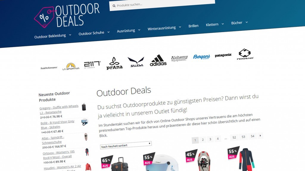 Outdoor.Deals Homepage