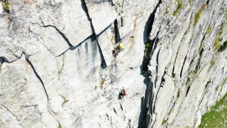 Erste freie Begehung an der Grübelwand mit der Alpintour Zirbe Direkt!