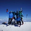 Elbrus mit Ski