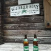 Ein Bierchen vor der alten Voisthaler Hütte