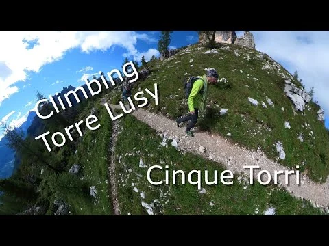 Via Pompanin - Schöne Route auf den Torre Lusy an den Cinque Torri 🇮🇹 🤩